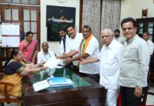 ರಾಜ್ಯಸಭೆ ಹಾಗೂ ವಿಧಾನ ಪರಿಷತ್ ಸ್ಥಾನಗಳಿಗೆ ಬಿಜೆಪಿ ಅಭ್ಯರ್ಥಿಗಳಿಂದ ನಾಮಪತ್ರ ಸಲ್ಲಿಕೆ